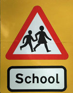 school sign